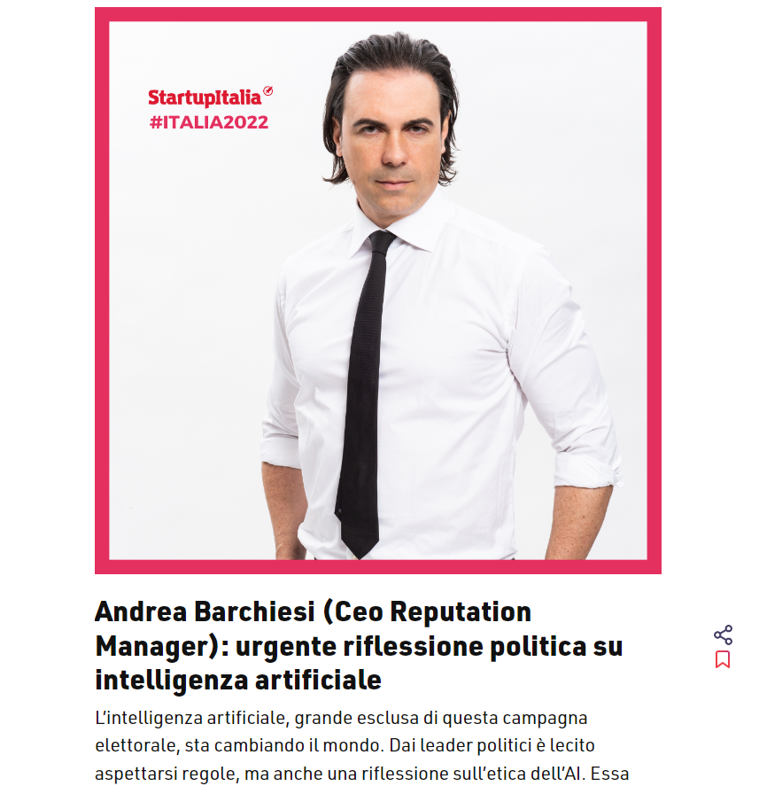 StartupItalia_Andrea Barchiesi_Intelligenza artificiale ed etica