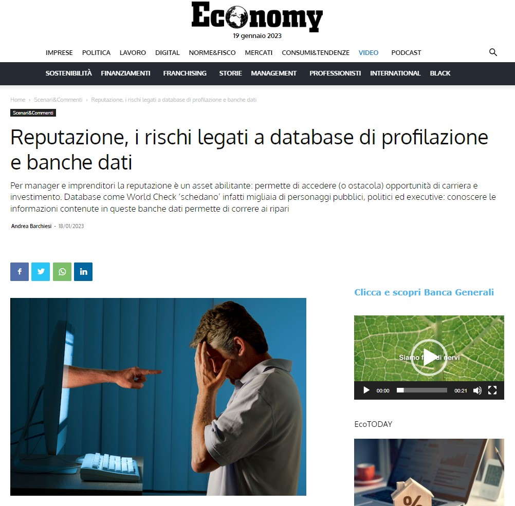 Economy_Andrea Barchiesi_Reputazione e database